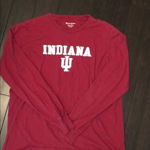 champion indiana university long sleeve iu